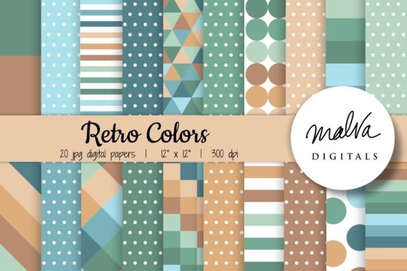 Download Retro Colors Geometric Patterns - Pattern Collection