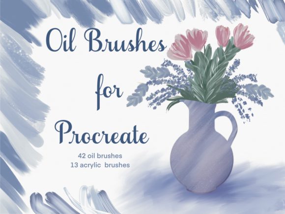 Download Oil Brushes for Procreate (55 Brushes) - Oil Collection