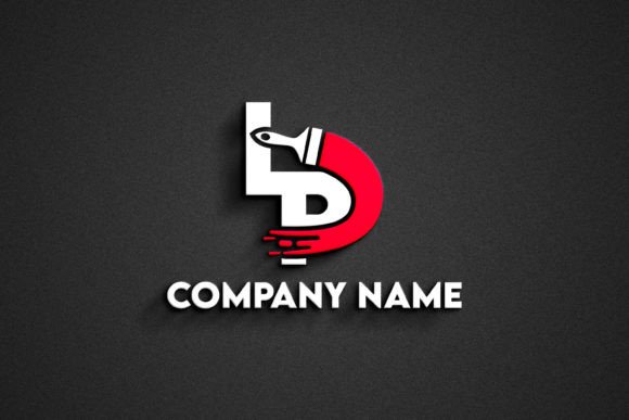 Download Letter LP Painting Brush Stoke Logo - Painting brush Collection