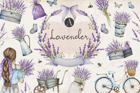 Download Lavender Watercolor Flowers Clipart - Premium Resources