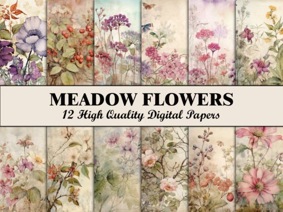 Download Flower Scrapbook Paper Botanical Pattern - Pattern Collection