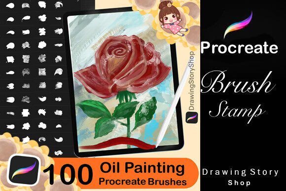Download 100+ Procreate Oil Paint Brushes - Oil Collection