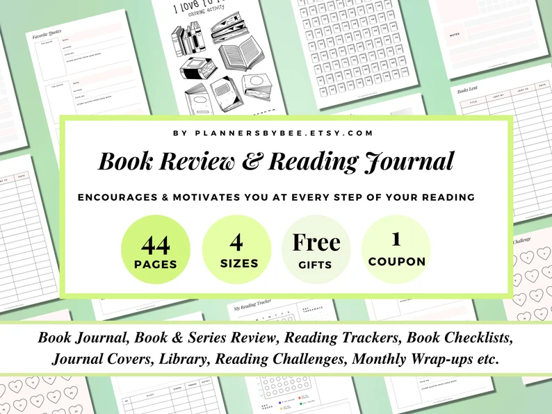 Download Book Planner, Reading Tracker, Book Read - Premium Bundle
