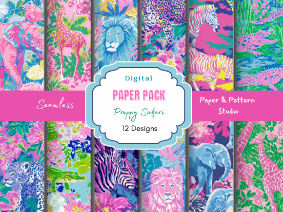 Download Preppy Safari Seamless Pattern - Pattern Collection