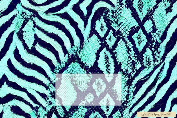 Download Teal Zebra Snake Skin Pattern - Pattern Collection