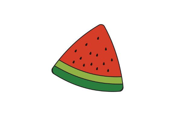 Download Watermelon Line Art Illustration - Illustration Collection