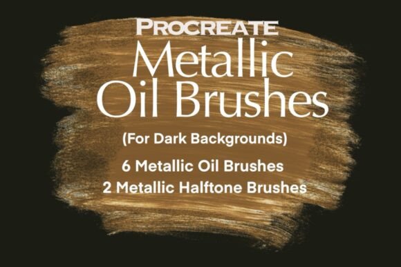 Download Metallic Oil Brushes for Procreate - Oil Collection