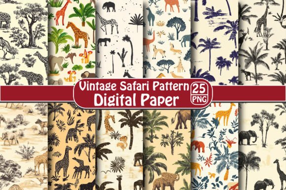Download Vintage Safari Pattern - Pattern Collection